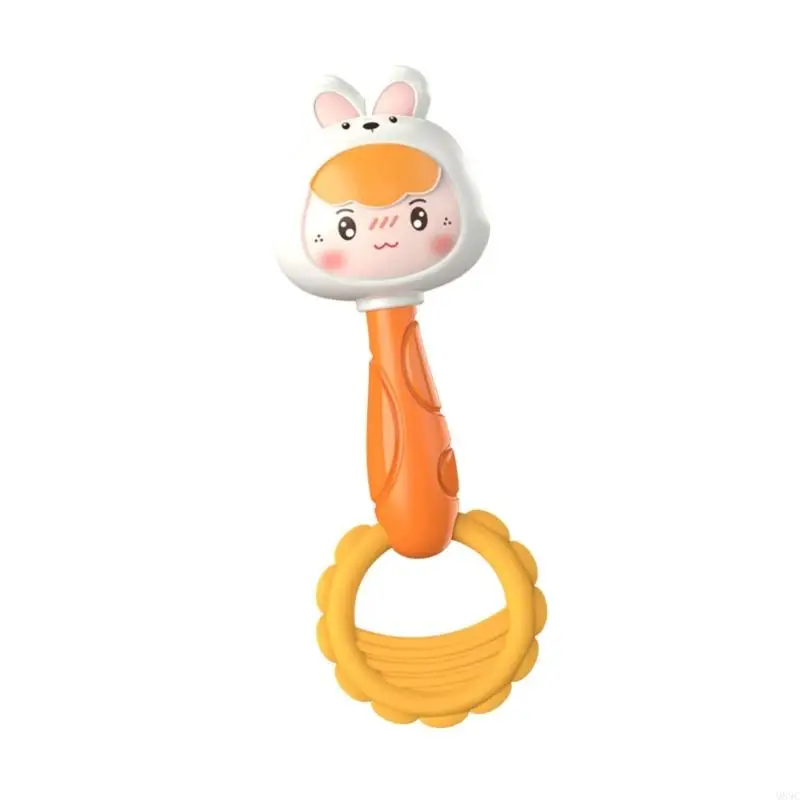 M89C Baby Shaker Dinosaur Rattle Toy Baby Shaker Stroller Cartoon Musical Strument