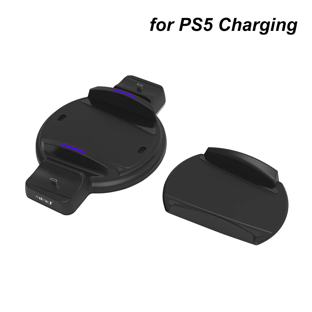 Hai Bộ Điều Khiển Sạc Dock & Tay Cầm Chân Đế Cho PS5 DE UHD Phiên Bản Đế Sạc Dock Sạc