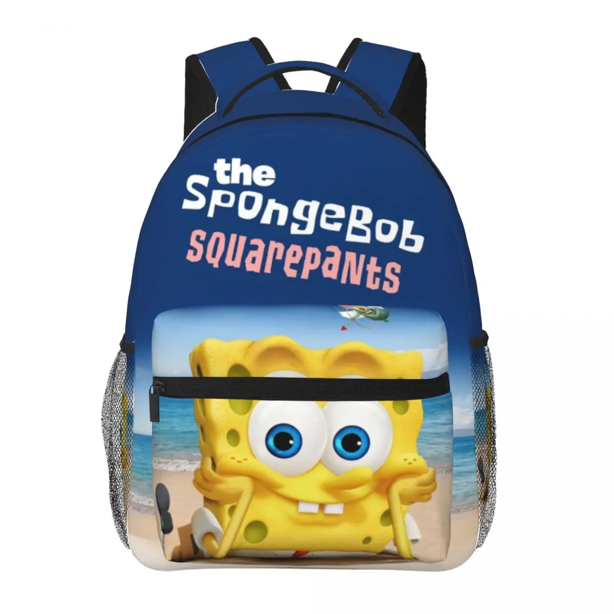 SpongeBob Printed Lightweight Casual Schoolbag For School, Outdoor, Shopping, Office 17inch