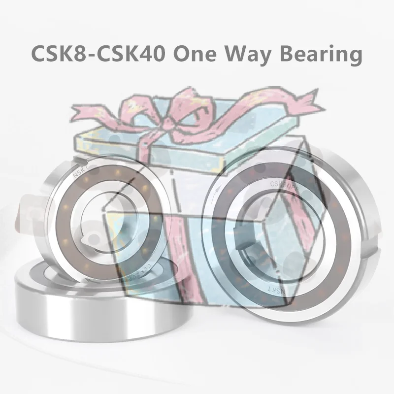 【CCA】One Way Bearing CSK8/CSK10/CSK12/CSK15/CSK17/CSK20/CSK25/CSK30/CSK35/CSK40 Dual Keyway Bearing