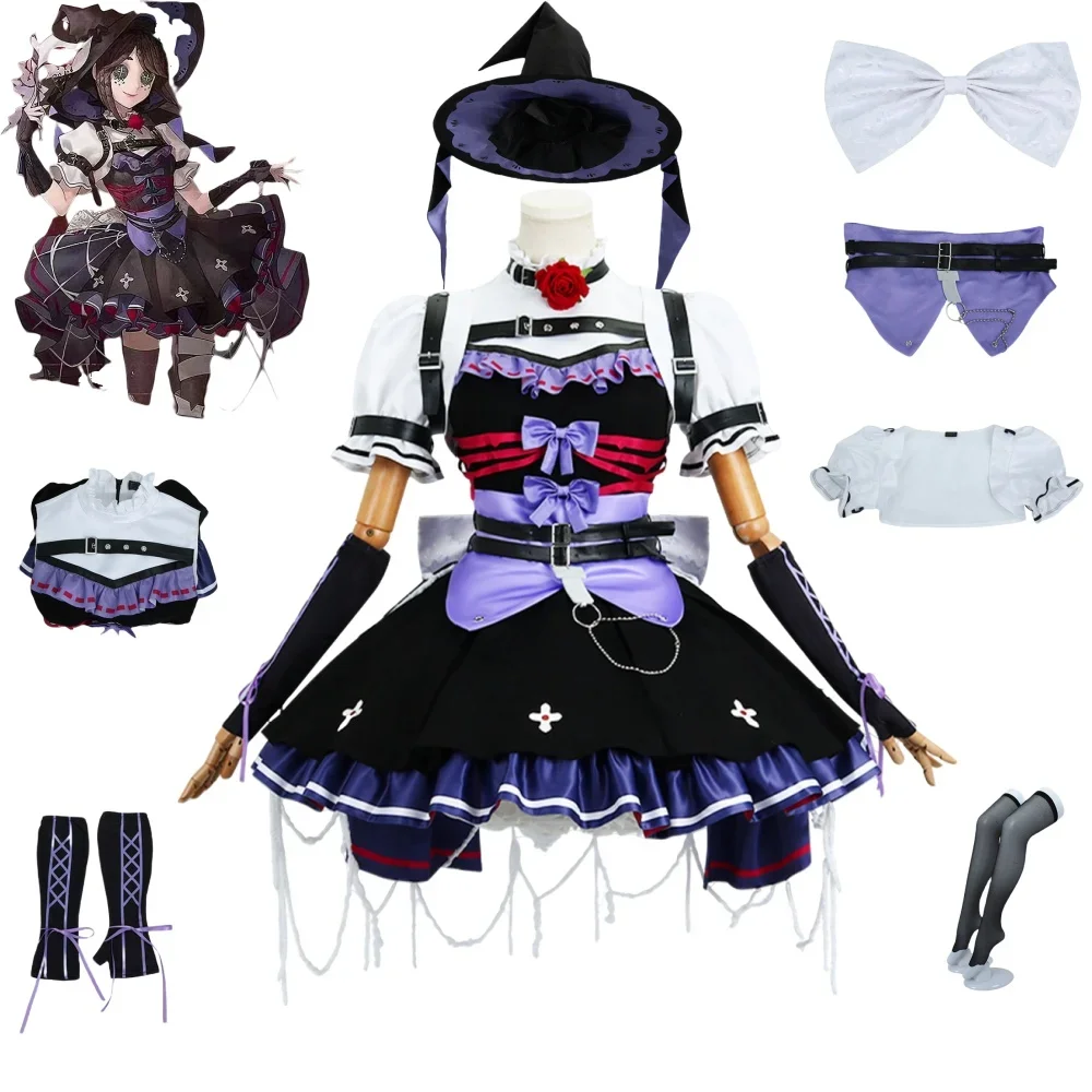 

Game Identity V Purpul Dress For anime expo White Bow Popular Game Costume Emma Woods Cosplay Costums