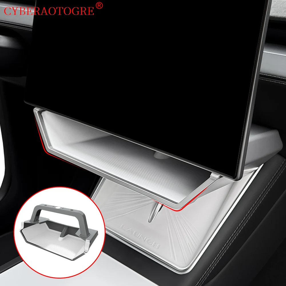 

For Tesla Model Y Juniper 2025 Tray Magnetic Under Screen Hidden Storage Box Model 3 Highland Magnetic Screen Box Accessories