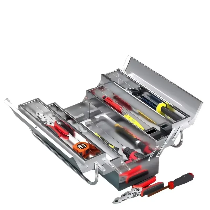 Waterproof Industrial Grade Thickened Stainless Steel Toolbox For Professional Mechanic And Workshop Use