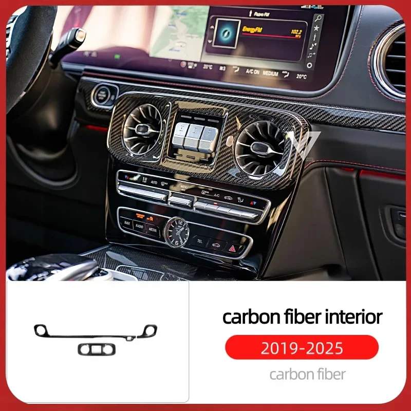 For Mercedes-Benz G-Class G500, G63, G350, G400, G550, G450 Modification With Carbon Fiber Interior, Air Outlet Panel Protection