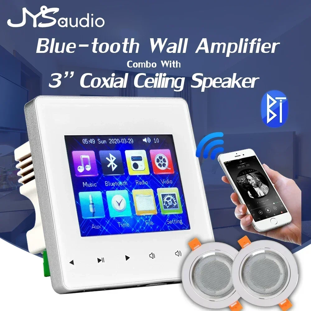 

Mini Wall Amplifier Bluetooth Panel Coxial Ceiling Speakers Home Theater Sound System for living room Professional Loudspeakers