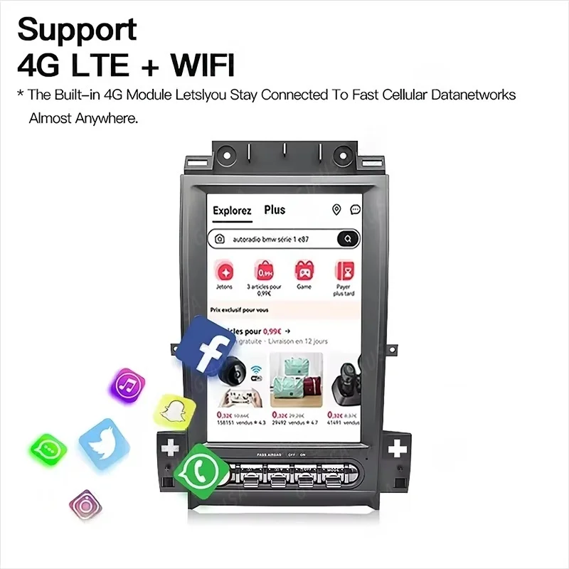 

Car Radio For Ford Taurus 2010 -2019 Android 14 Auto Multimedia Video 2Din WiFi Accesorios Para Auto GPS Navigation Carplay