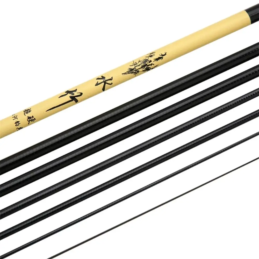 Imagem -02 - High Carbon Fiber Fishing Rod Longo Portátil Telescópico Ultraleve Pesca Pólo para Stream Lake Água Doce Mini Rod 1.66.3m