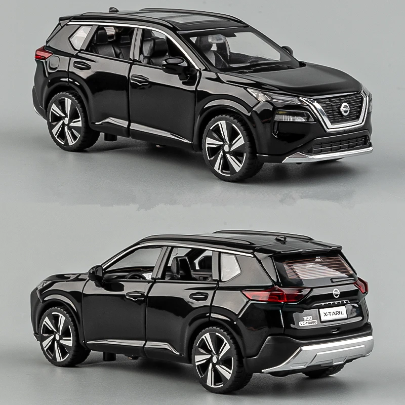 1:32 Nissan X-TRAIL SUV Alloy Car Model Diecast Metal Toy Off-road Vehicles Car Model Simulation Sound and Light Childrens Gifts