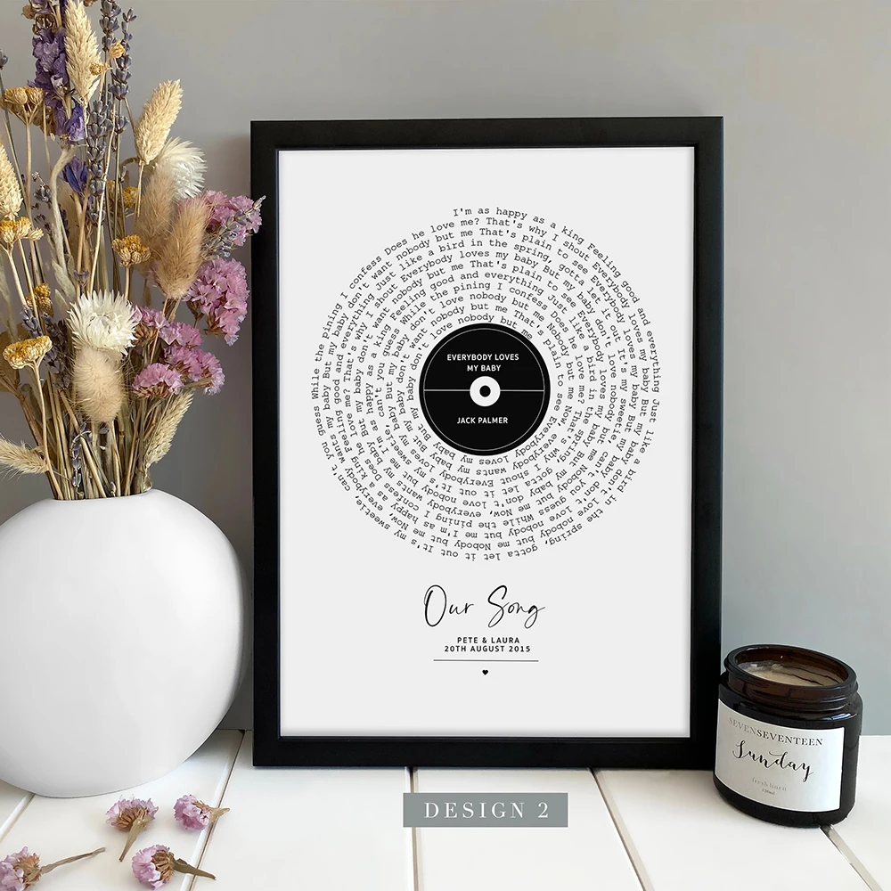 

Personalized Valentine Gift, Custom Love Song Poster, Anniversary Canvas Art, First Dance Lyrics Print, Romantic Wall Decor