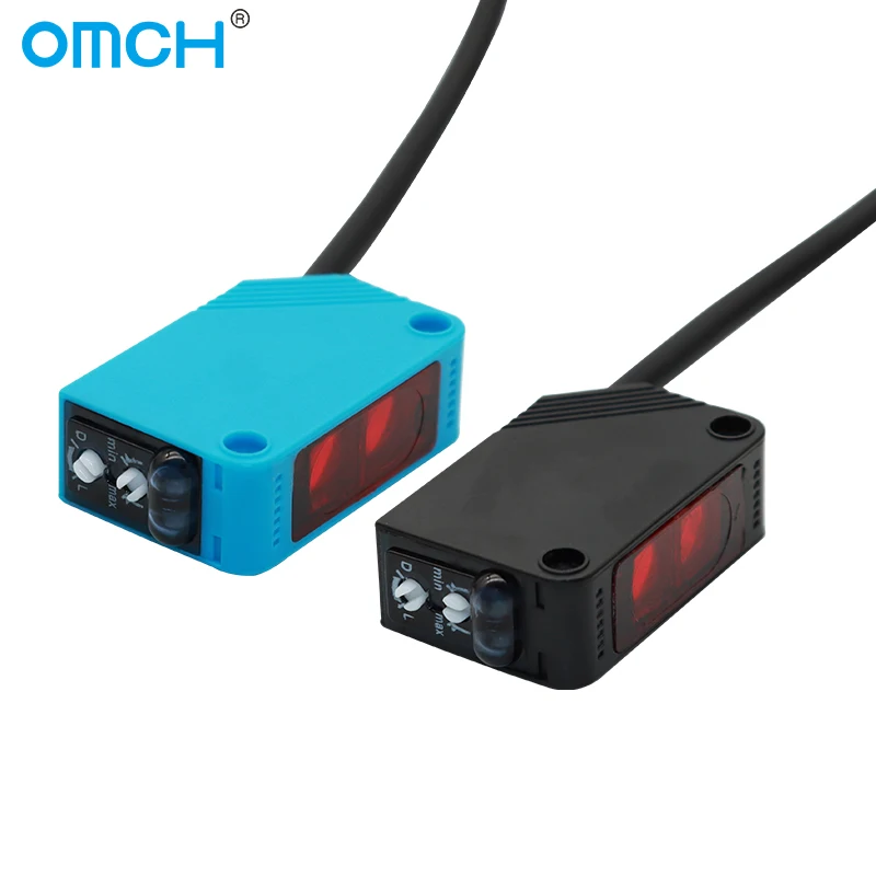 OMCH E3Z-D61 Feedback Reflective Switch Optical Diffuse Sensor Switch Opposite Sensor Detection Distance 5-20mm 2m PNP NPN NO