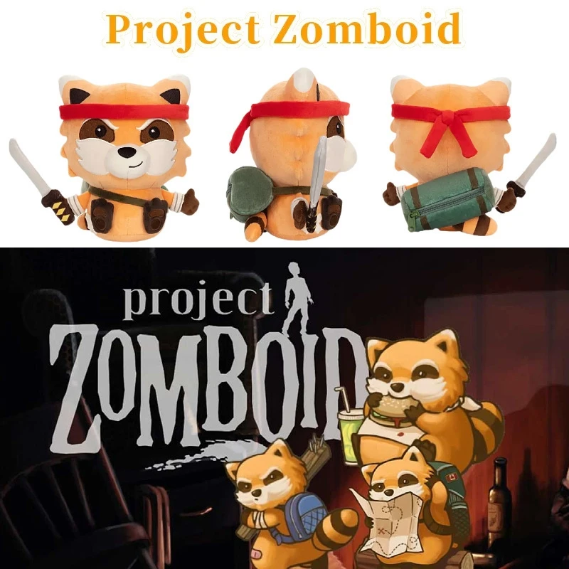 

Project Zomboid Plush Doll Soft Game Character Toy Cute Spooky Zombie Figure For Gamers Teens Halloween Gift Home Desk Decor