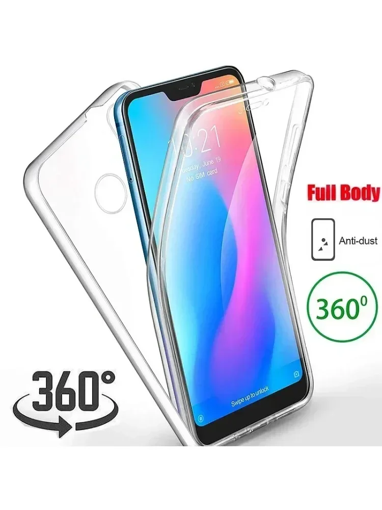 360 capa de silicone completa para xiaomi redmi note 13 14 11s 12 9 8 7 pro 10s 9S 8t capa para mi