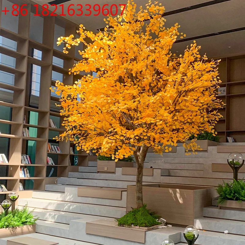YAO indoor and outdoor simple landscaping landscape decoration floor-to-ceiling large green plant window ornament
