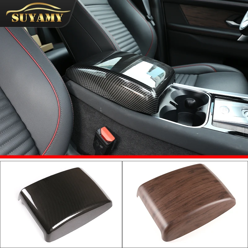 

Car Sryling For Land Rover Discovery Sport 2020 Carbon Fiber Center Console Armrest Storage Box Panel Decoration Cover Interior