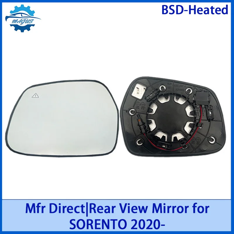 

For KIA SORENTO 2020- 87611P2000 Rear View Mirror Glass Heated/BSD Heated Exterior Rearview Side Car Mirror Lens Car Accessories