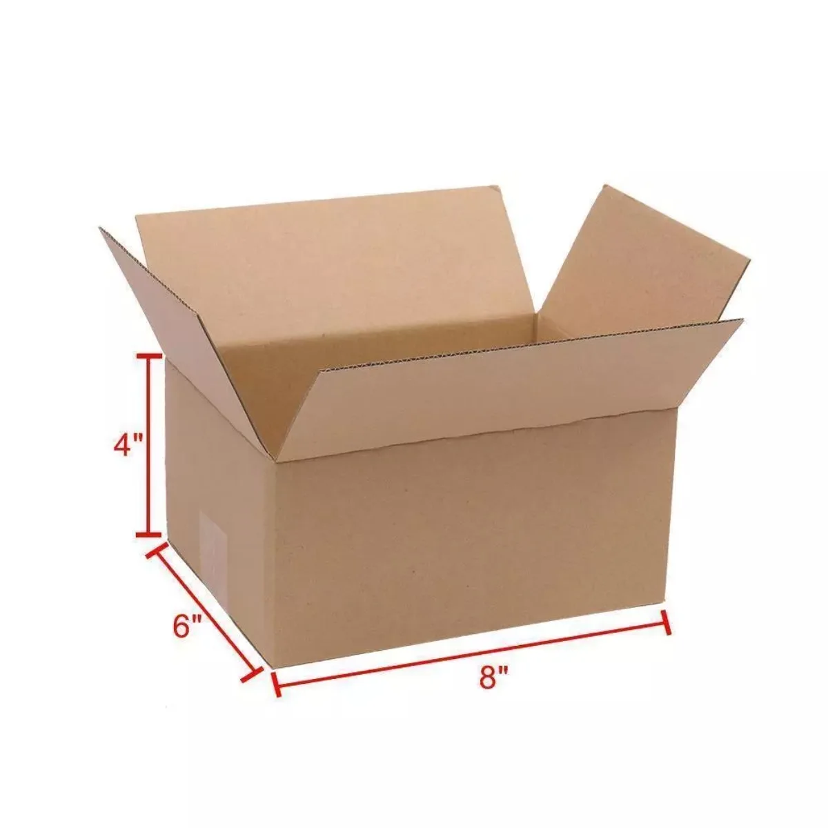 Carton mailing box Mobile packaging Shipping box 100 pieces (8 × 6 × 4)"