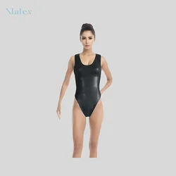 Women's Short Latex Swimwear - Natural, Sexy, and Comfortable for Beach or Pool Fun!