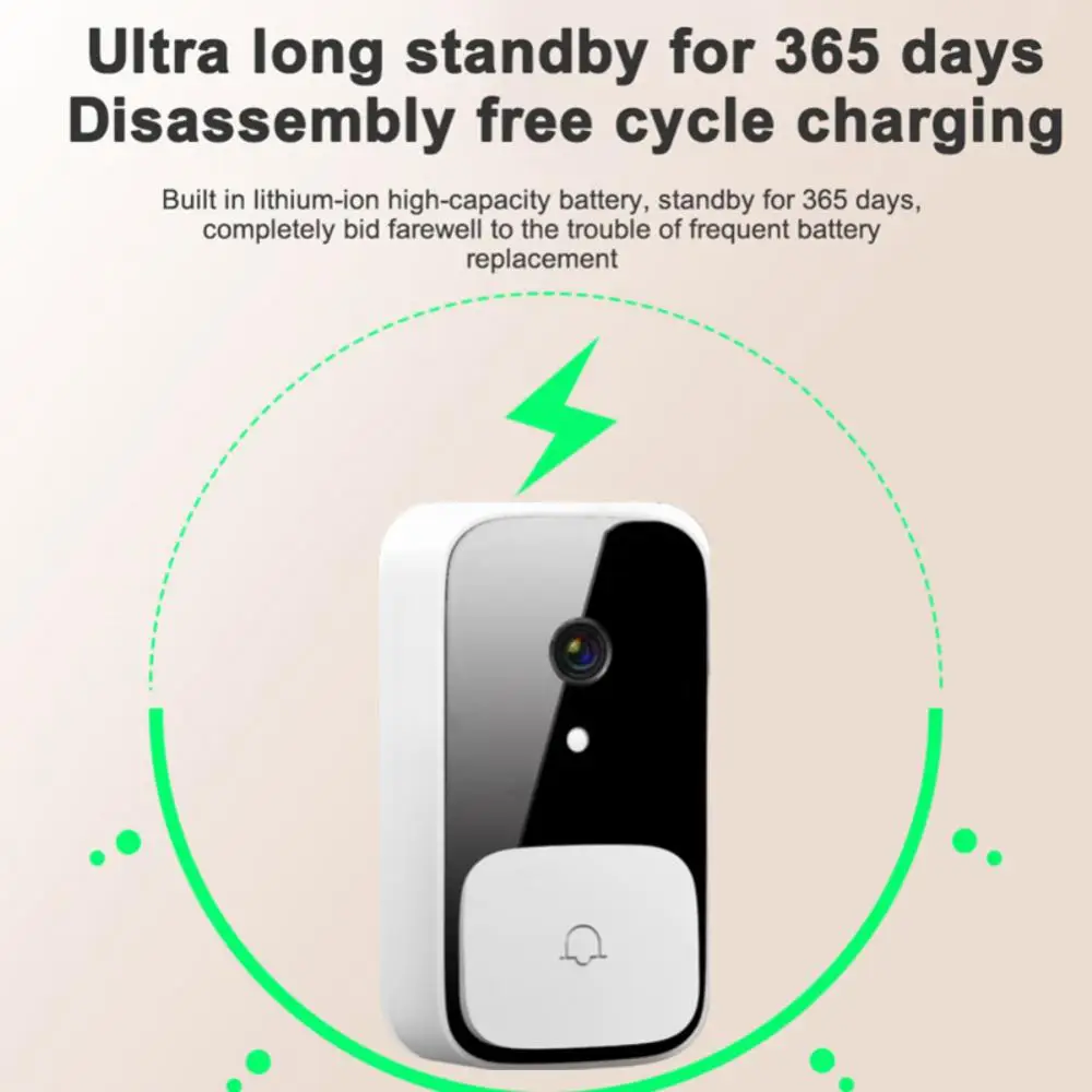 Smart Deurbel Wifi Draadloze Call Twee-Weg Intercom Camera Telefoon Remote Video Home Beveiliging Nachtzicht Bel Camera