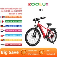 KOOLUX X3  Adult  Electric Bicycle Men's E-City ebike City 500W 48V 15Ah Battery 26\