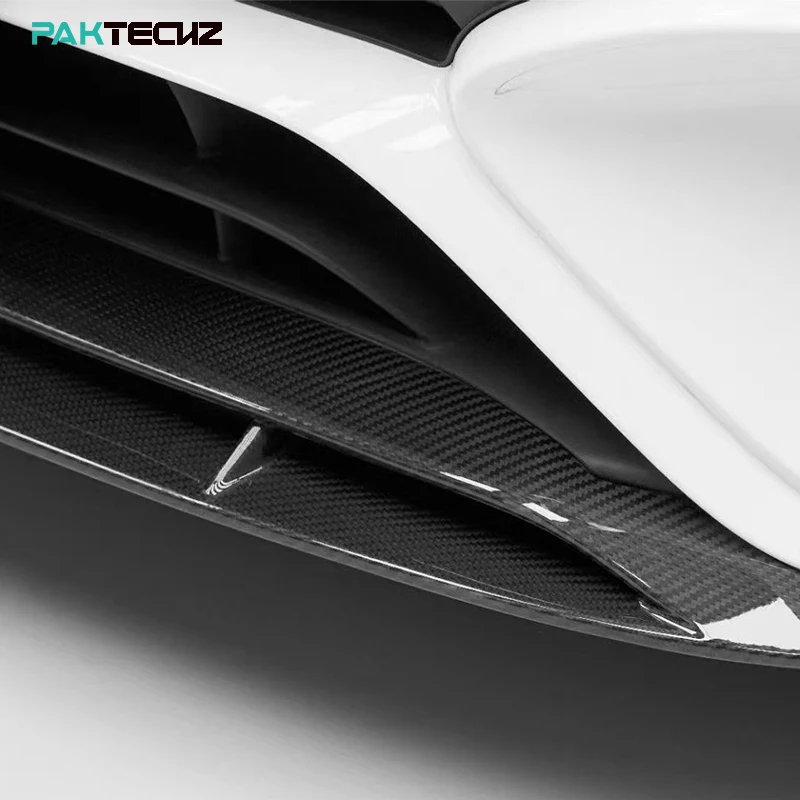 

Paktechz Prepreg Dry Carbon Fiber Bodykit Front Spoiler Splitter Bumper Lip for Mercedes Benz W118 C118 AMG CLA45S