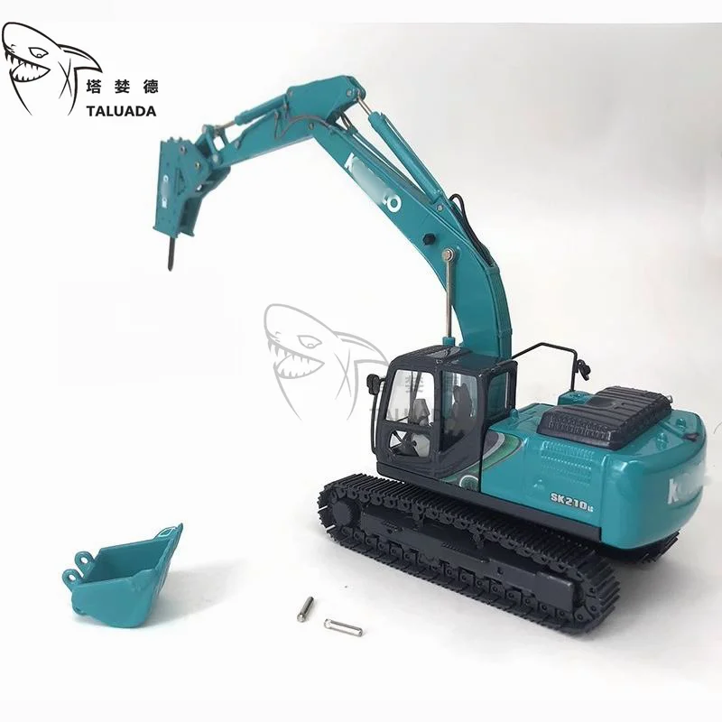 For KOBELCO Breaking Hammer Excavator Model SK210LC-10 Alloy 1:50 Scale