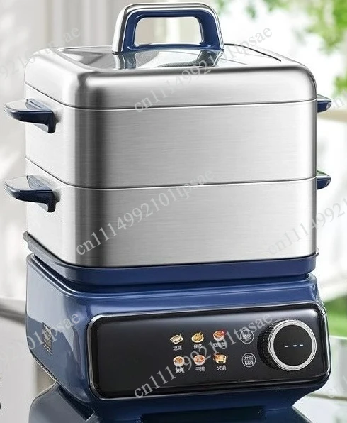 220V Removable Base Electric Steamer Household 16L Three-layer Stainless Steel 2100W Multifunctional Steam Box