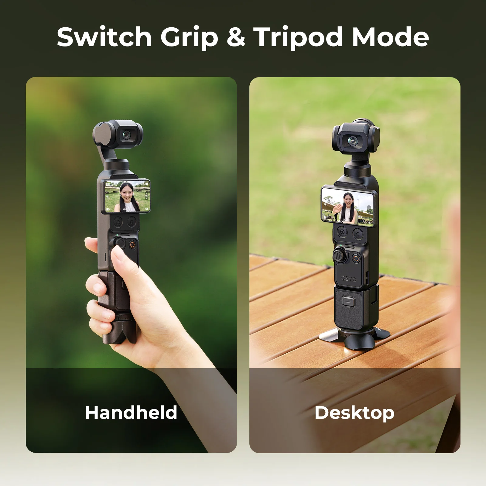 SmallRig Mini Statyw z Szybkim Montażem do DJI Osmo Pocket 3 / 4, Magnetyczny Uchwyt, Przenośny do Pocket 4/3 Action 6/5Pro, do Insta360 — zdjęcie produktu 3