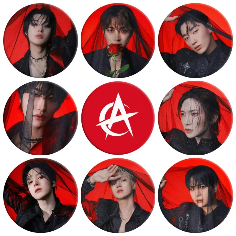 2026 ATEEZ GOLDEN HOUR : PART.3 Album Badge Brooches Hongjoong Yunho Wooyoung Fashion Mirror Keyring Pins Bag Clothes Accessory