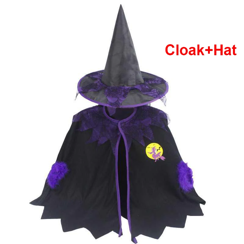 Robe de Sorcière pour Bébé Fille, Ensemble de Vêtements de Vampire, de Barrage de Carnaval, Costumes de Cosplay d'Halloween