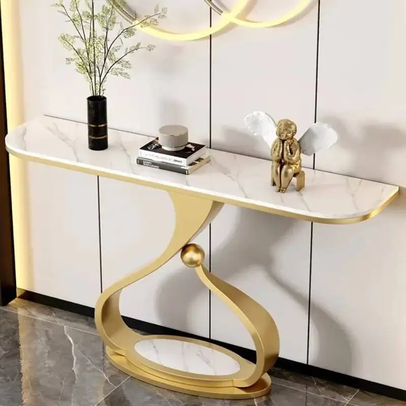 

Luxury Console Table Simple Marble Hallway Minimalist Living Room Console Table Modern Aesthetic Tisch Wohnzimer Home Furniture