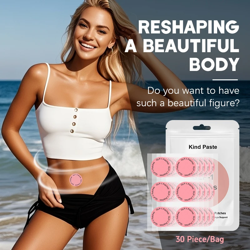30pcs=1bag GLP-1 Weight Loss Patch Suppress Appetite Improve Metabolism Slimming Pads Detox For Men And Women Lose Weight W052