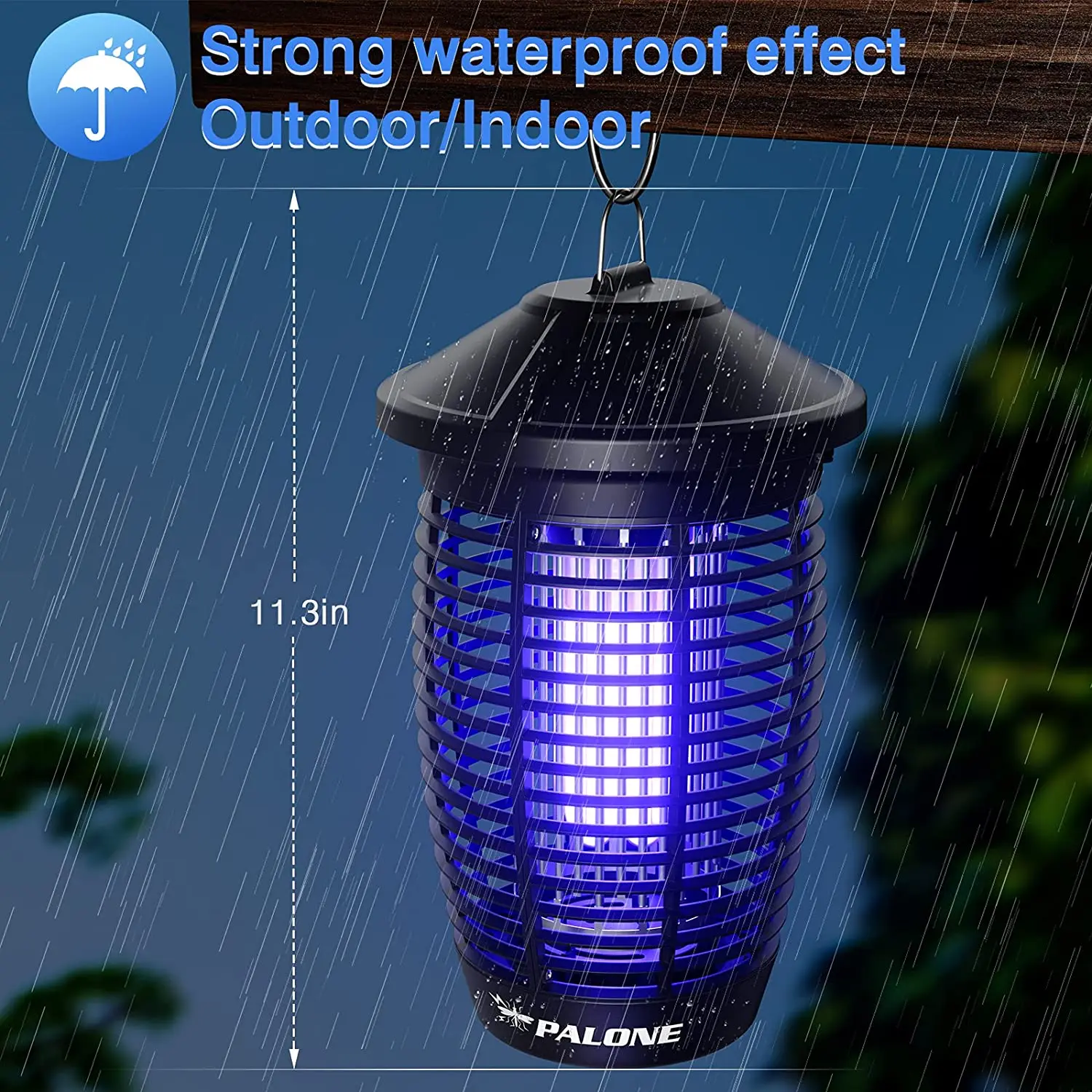 AISITIN Bug Zapper Outdoor, 4500V 20W Mosquito Killer, Insecticide Fly Killer, Efficient Mosquito Lamp for Patio, Garden, Home