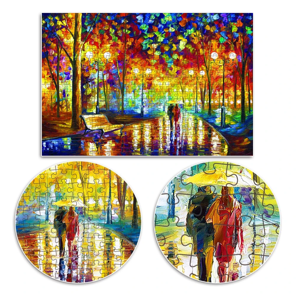 1000 Pieces Adult Puzzles Difficult Noctilucent Growups Puzzle Landscape Style DIY Large Puzzle Game Toys Gift For Kids Adults