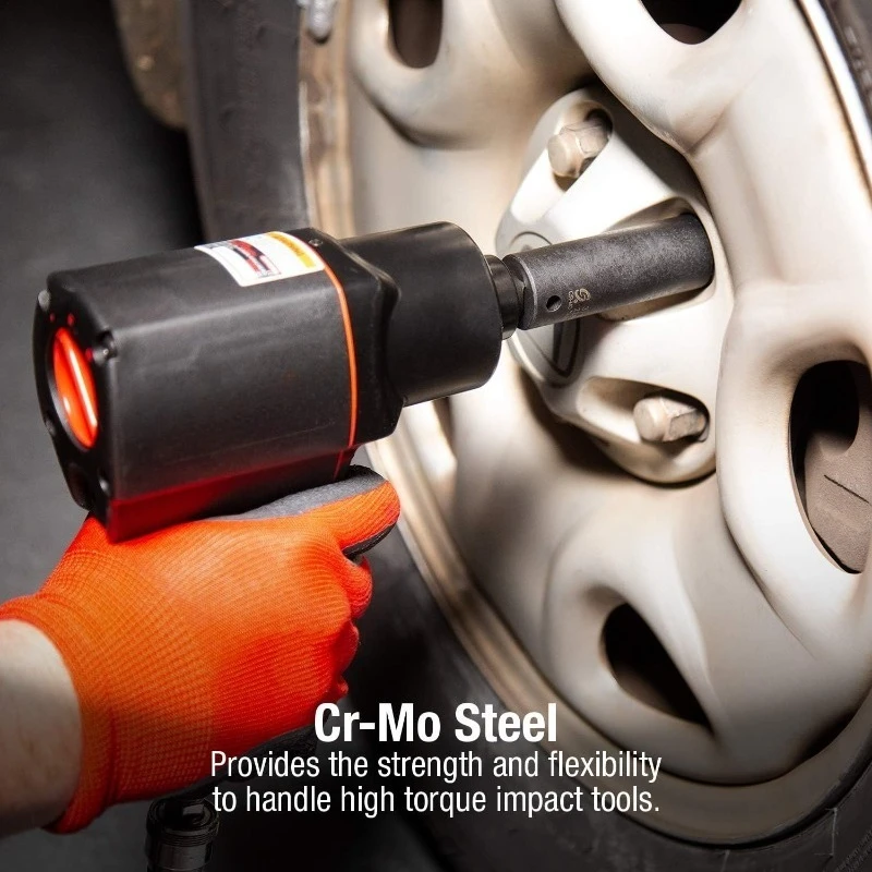 1/2 بوصة محرك مجموعة مقابس التأثير العميق متري 10-36 مللي متر 26 قطعة الكروم الموليبدينوم الصلب حقيبة للتخزين #5