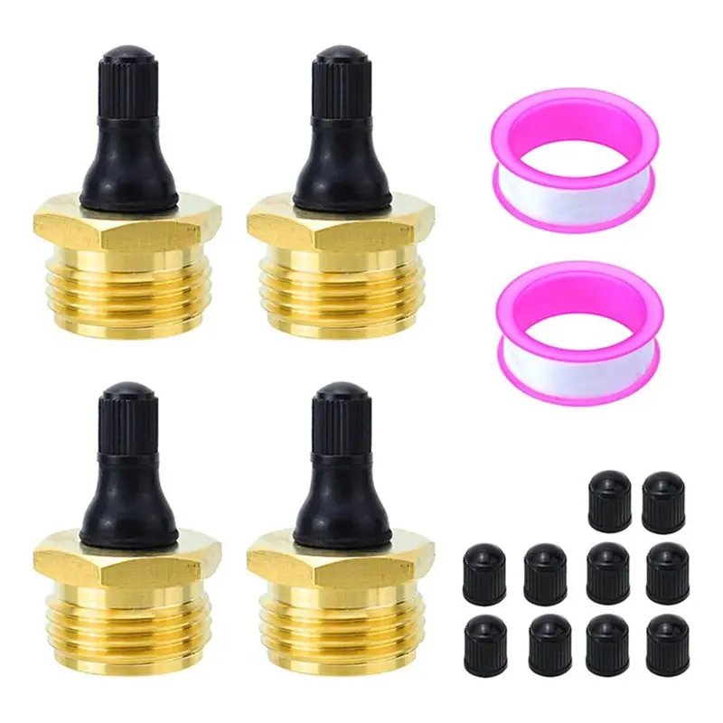A04G-Brass Plug Anti-For Freeze Blow Out Adapter For Water Pipe In For Freeze Pipes Of Trailers And Campers