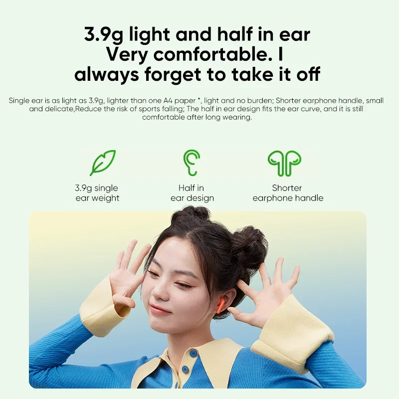 Xiaomi Redmi Buds 4 Lite TWS Wireless Earphone Bluetooth 5.3 Call Noise Cancelling Long Battery Life IP54 Buds 4 Youth Edition