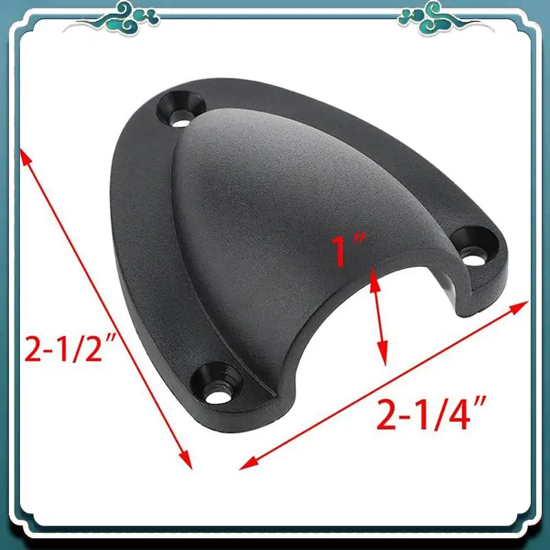 A65G-12 قطعة غطاء فتحة تهوية كابل سلك بحري من النايلون 2.5 بوصة، فتحة تهوية صدفي للقارب، سمك الحافة الناعمة 1/8 بوصة، غطاء فتحة تهوية السلك