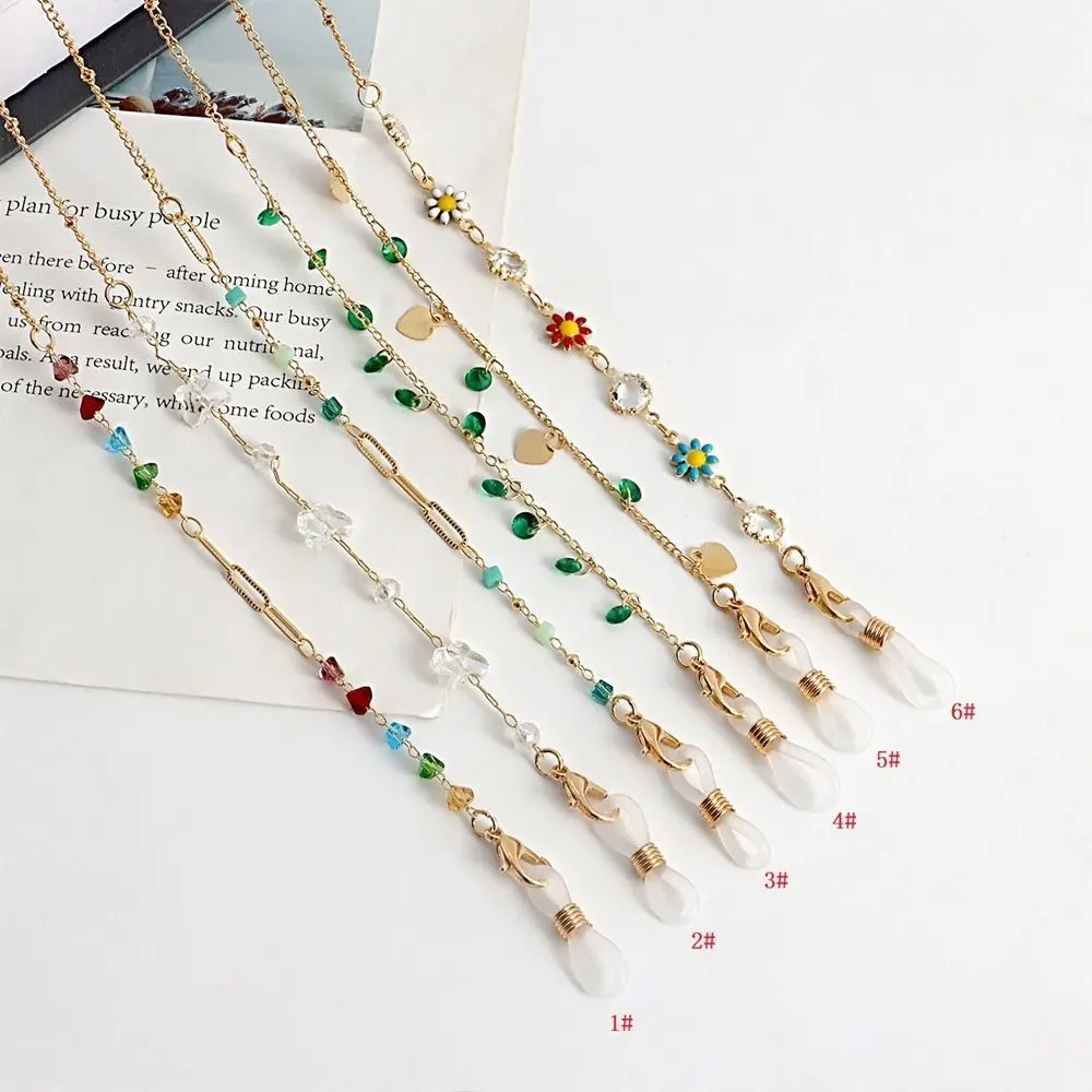 زلة معلقة سلسلة قناع الحبل شنقا الرقبة مكافحة خسر زهرة المعادن سلسلة النظارة مشهد الحبل قناع سلسلة سلاسل النظارات الشمسية #3