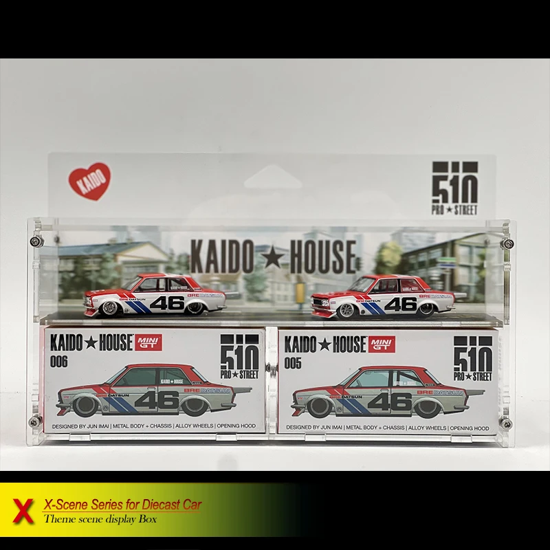 MINIGT KAIDO★HOUSE アクリルケースセット 2個 中古 Acrylic Display Case for Kaido House Mini GT 1:64 Scale Die Cast