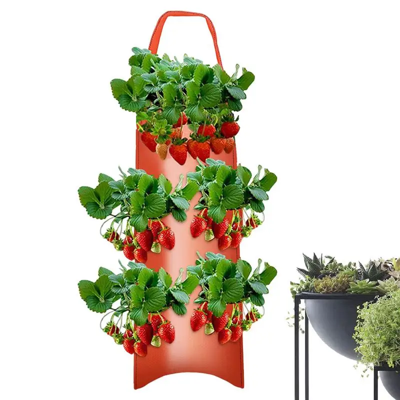 Garden Wall Planter Vegetables fruits and flowers Plant Growing Bags hanging planting bag Upside Down Tomato Planter Pot