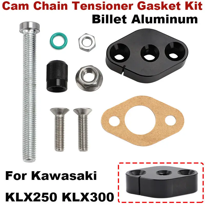 

For All Years Kawasaki KLX250 KLX300 Cam Chain Tensioner w/ Gasket Kit -Aluminum Cam Chain Tensioner Gasket Kit