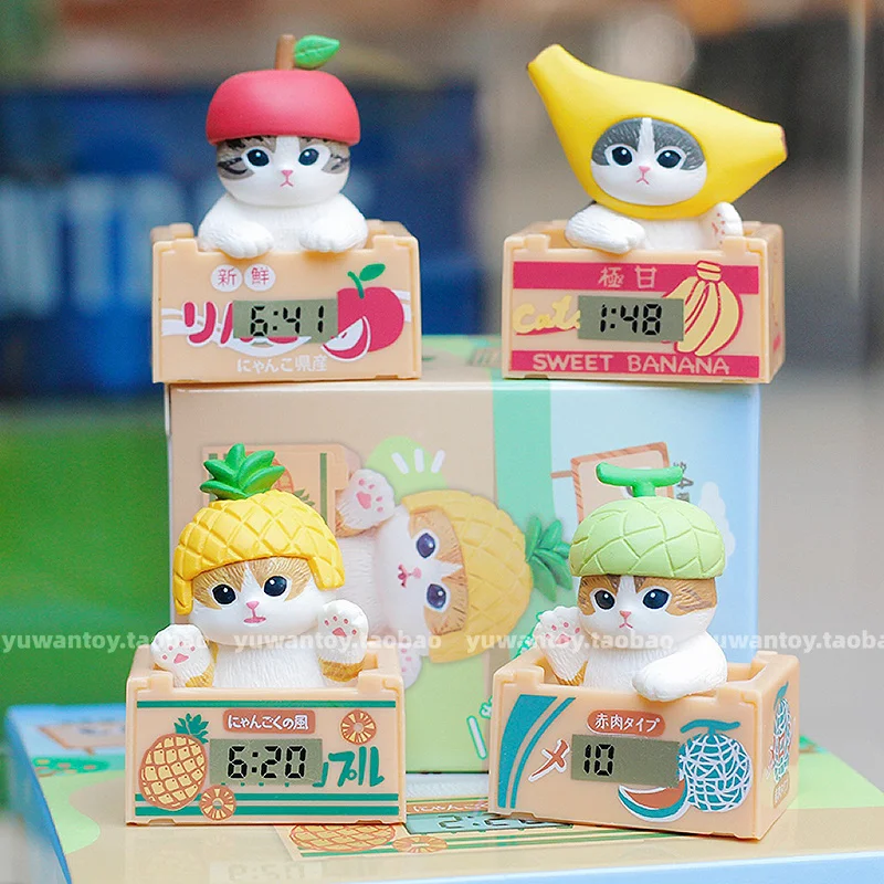 

Mofusand Акула Cat Fruit And Bee Series слепая коробка Kawaii персонажи мини-фигурки игрушки украшение для рабочего стола подарки на день рождения