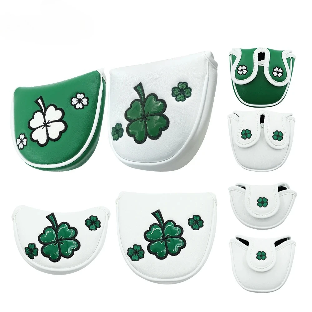 أغطية مضرب الجولف بأربع أوراق البرسيم نمط غطاء رأس الجولف مطرقة إغلاق مغناطيسي أغطية نادي الجولف لوازم إكسسوارات الجولف #1