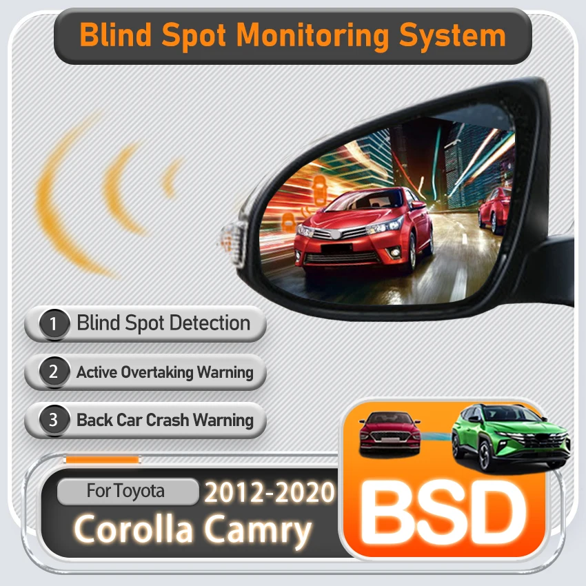 24GHZ Radar Detector For Cars Smart Blind Spot Detection System For Toyota Corolla Camry Verso BSD BSM BSA Electrical Appliances