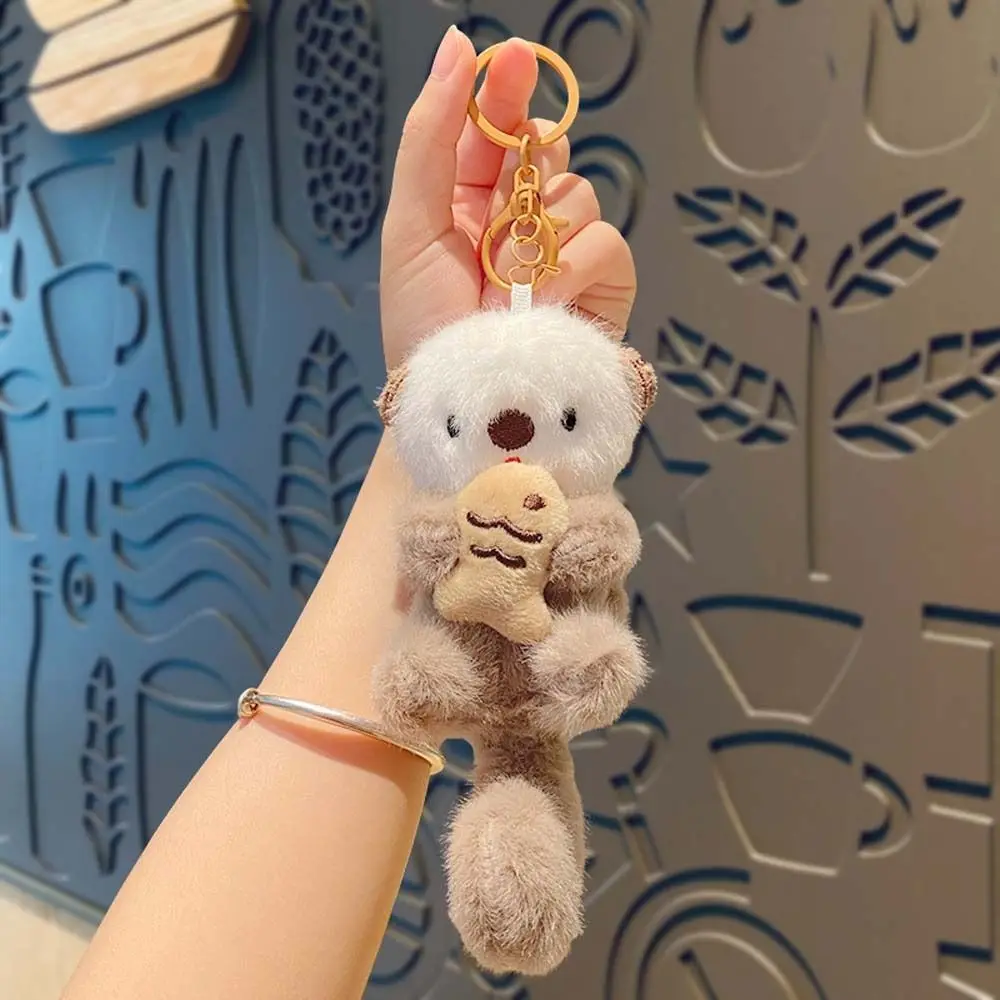 Animals Cartoon Otter Keychain Decorations Keys Accessories Otter Bag Pendant Bag Hanging Portable Otter Keyring Children