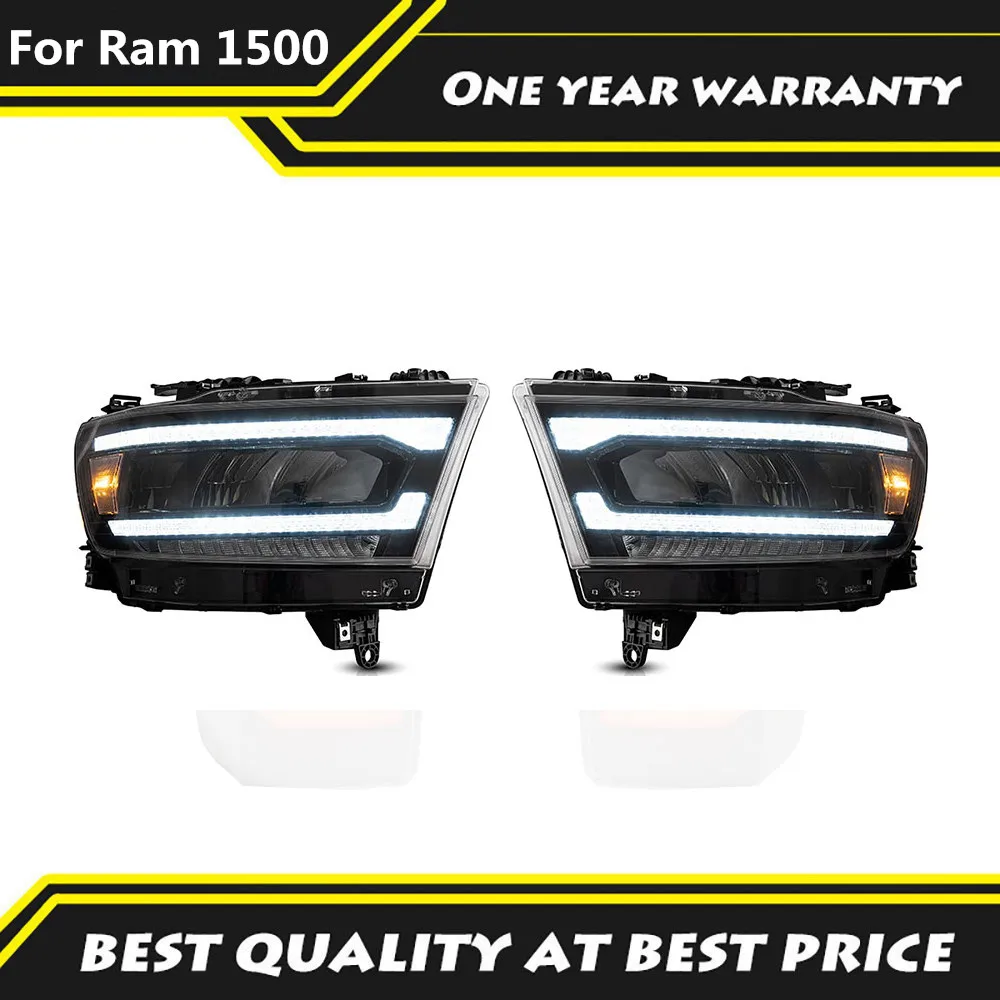 

Car Full LED Headlights Modified Front Head Lamp Assembly 2019 2020 2021 Sequential Turn Signal Light For Dodge Ram 1500