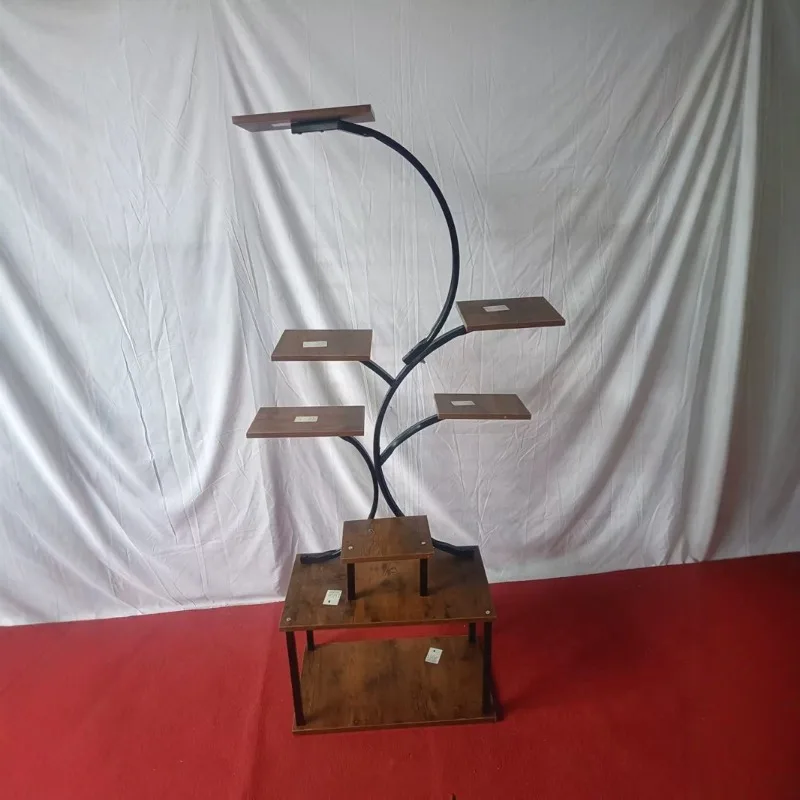 Wielopoziomowy kwietnik balkonowy do wnętrz, wielopoziomowy kwietnik podłogowy do salonu, stojak na rośliny.