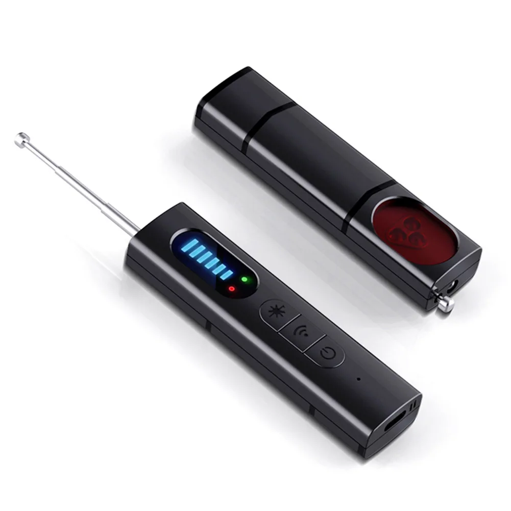 Detectores de cámara inalámbricos, 5 niveles de sensibilidad ajustable, GPS, 25H de tiempo de trabajo, barredora electrónica para oficina y baño