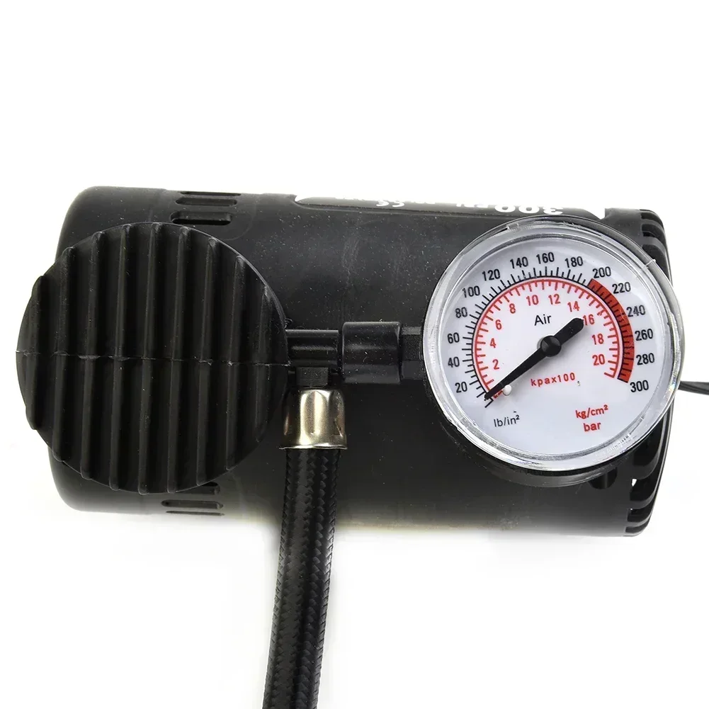 1pc Portable Car Electric Air Pump 300psi Air Compressor Tire 12V For Inflator For Vehicles For Trucks For Kayaking Accessories