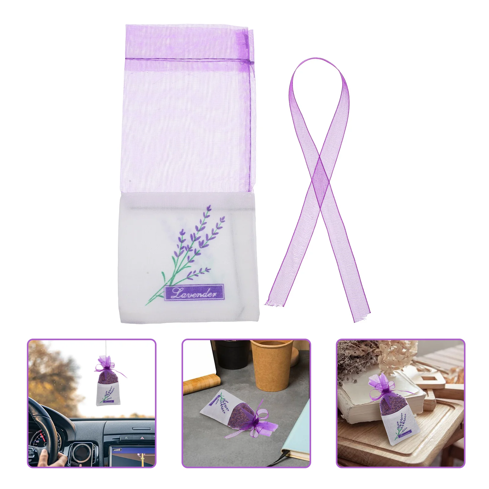 30 Pcs Small Muslin Bags for Lavender Mesh Air Freshener Scented Sachets Bride Dried